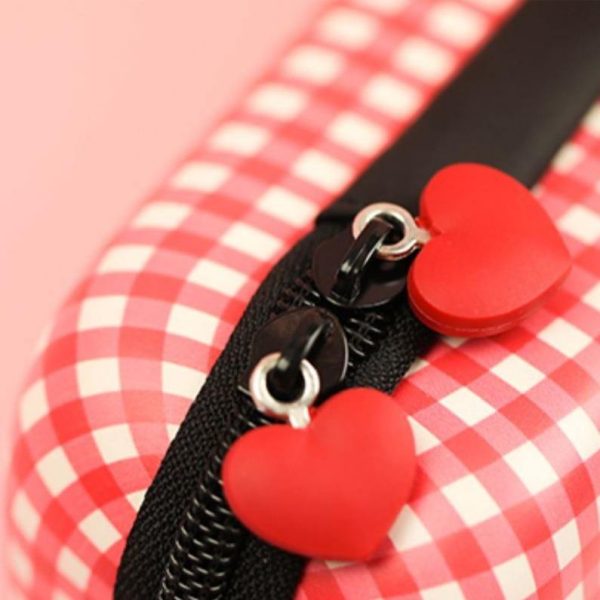 Bear Red Gingham Pouch - Lite Hot on Sale