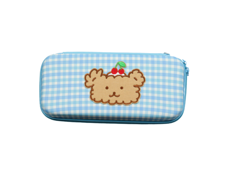 Bear Blue Gingham Pouch - Lite Hot on Sale