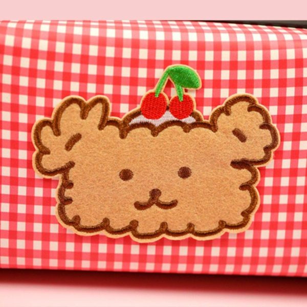 Bear Red Gingham Pouch - Lite Hot on Sale