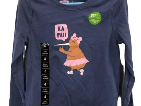 Ka Pai Kiwi T-shirt Long Sleeved Blue Online Sale