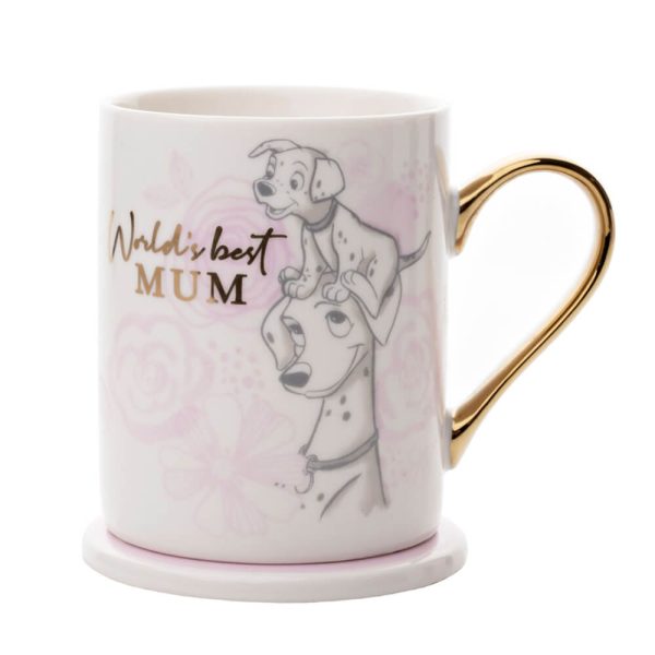 101 Dalmation Mug and Coaster - Worlds Best Mum Sale