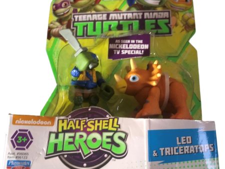 Leo & Triceratops - Teenage Mutant Ninja Turtles Half-Shell Heroes Supply