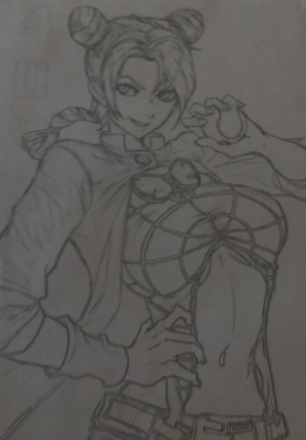 Anime JoJo s Bizarre Adventure: Stone Ocean Sketch color ins For Sale