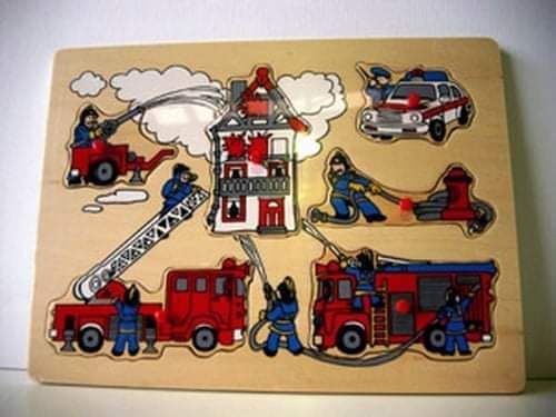 Wooden Emergency Services Puzzle Supply