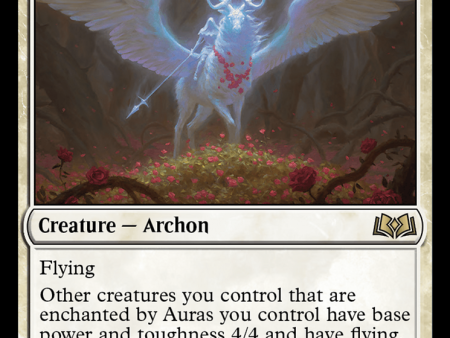 Archon of the Wild Rose (WOE-001) - Wilds of Eldraine [Rare] on Sale