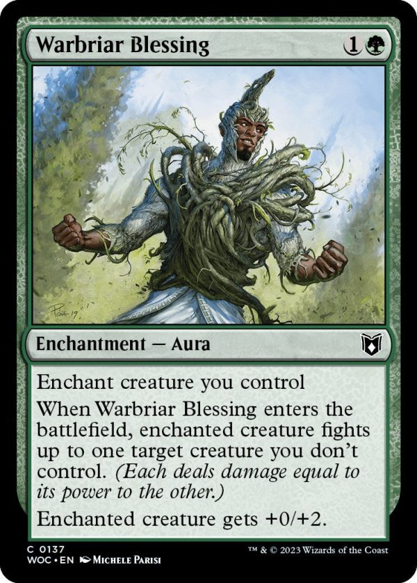 Warbriar Blessing (WOC-137) - Wilds of Eldraine Commander [Common] Online Hot Sale