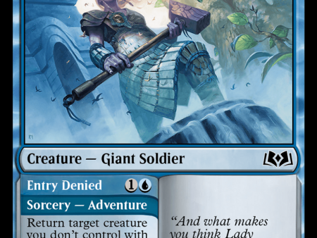 Beluna s Gatekeeper    Entry Denied (WOE-043) - Wilds of Eldraine [Common] Online Hot Sale