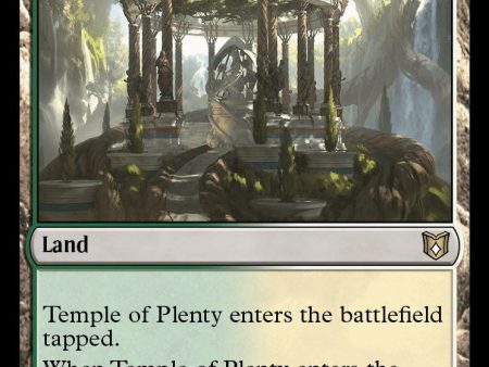 Temple of Plenty (WOC-171) - Wilds of Eldraine Commander [Rare] Online