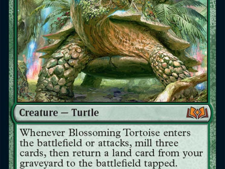 Blossoming Tortoise (WOE-163) - Wilds of Eldraine [Mythic] Hot on Sale