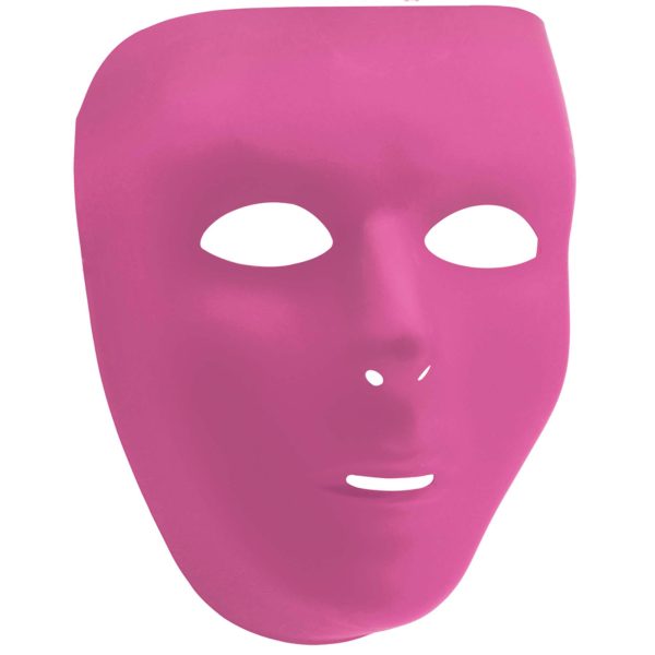 Adult Pink Full Face Mask Fashion