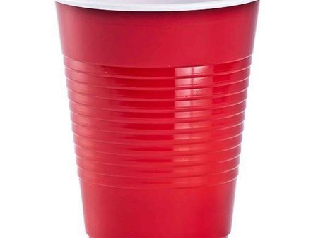 Apple Red Plastic Cups 18oz, 20pcs For Discount