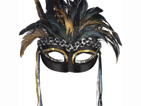 Adult Goddess Feather Mask on Sale