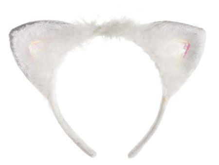 Adult White Marabou Cat Ears Online