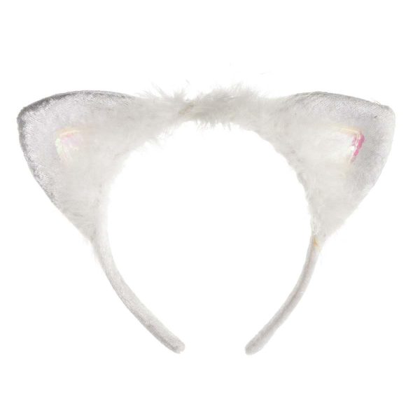 Adult White Marabou Cat Ears Online