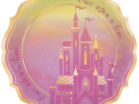 Princess Matallic Round Plates 10.5in, 8pcs Discount