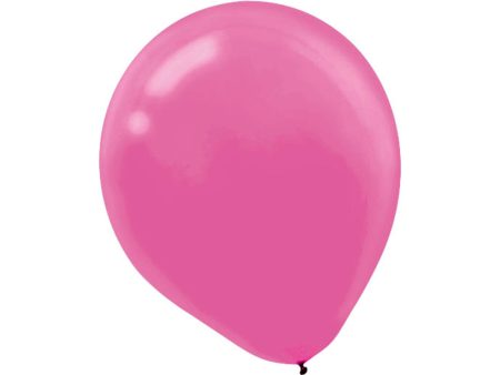 Bright Pink Latex Balloon 12in, 15pcs Online Sale