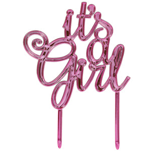 Baby Shower Pink Cake Topper Cheap