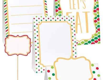 Christmas Buffet Paper Decorating Kit 8pcs Online