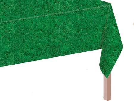 Tee Time Printed All Over Grass Plastic Table Cover Hot on Sale