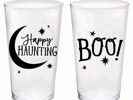 Classic Black & White Halloween Tumbler Assorted Hot on Sale