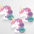 Enchanted Unicorn Honeycomb Decoration 3pcs Online