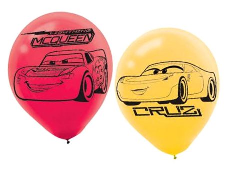 Cars 3 Latex Balloon 12in, 6pcs Online Sale