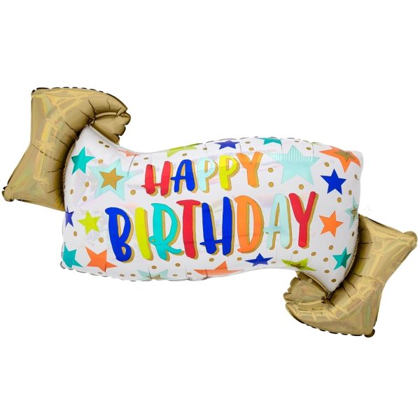 Birthday Banner SuperShape Balloon 60x88cm Cheap