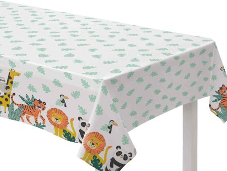 Get Wild Birthday Plastic Tablecover For Cheap