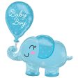 Baby Boy Elephant SuperShape Foil Balloon 73x78cm Supply