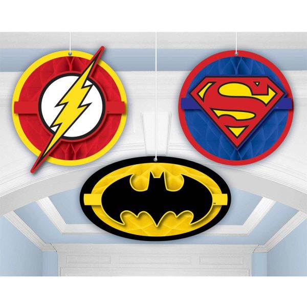 Justice League Heroes Unite Honeycomb Decoration Online now