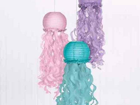 Shimmering Mermaids Jellyfish Paper Lanterns, 3pcs Sale