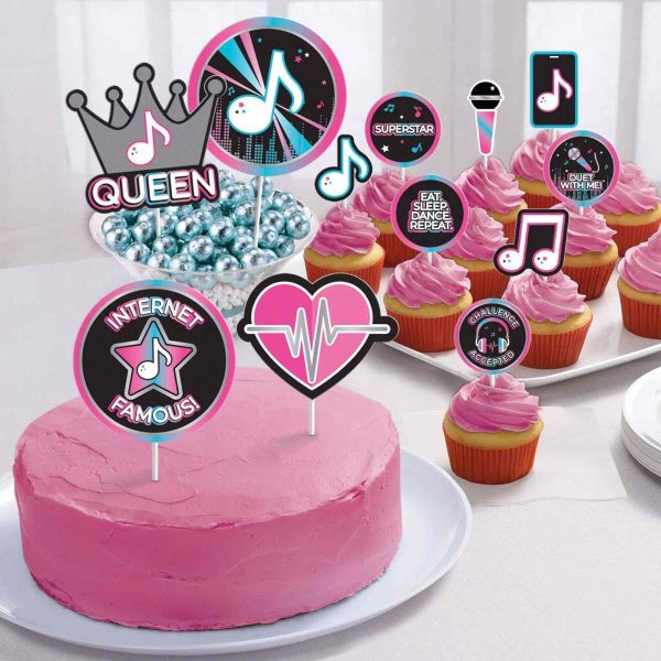 Internet Famous Cake Topper Kit Paper, 12pcs Online Sale