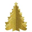 Gold Glitter 3-D Tree Decoration Fashion