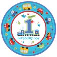 All Aboard Round Paper Plates 10.50in, 18pcs Online Hot Sale