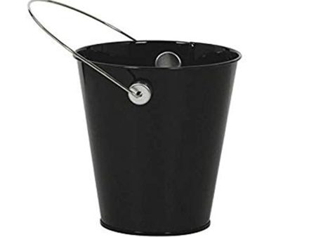 Black Metal Bucket With Handle Cheap