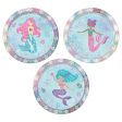 Shimmering Mermaid Birthday Irridescent Plates 7in, 8pcs Fashion