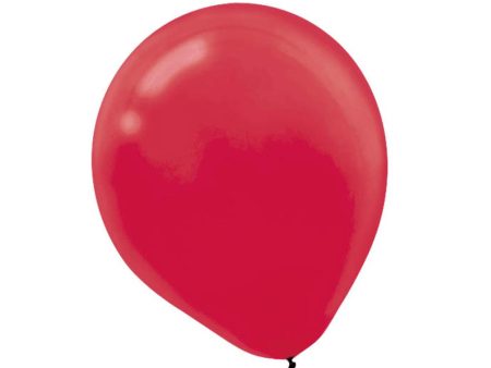 Apple Red Latex Balloons 12in, 15pcs Sale