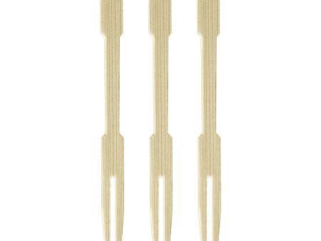 Bamboo Cocktail Forks 3in, 70pcs Sale