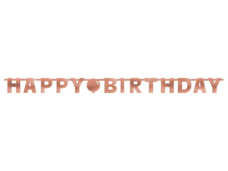 Blush Birthday Letter Banner For Discount