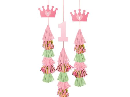 1st Birthday Girl Dangler Decoration Value Pack Discount