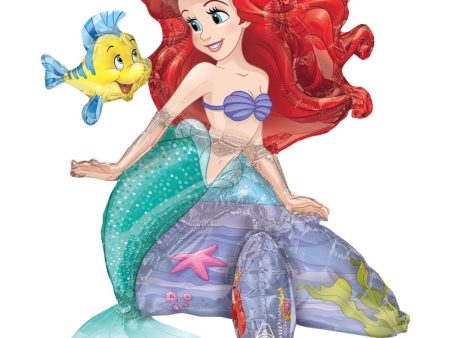 Ariel The Little Mermaid Multi-Balloon 45x50cm For Cheap