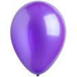 Purple Metallic Latex Balloons 11in, 50pcs For Cheap