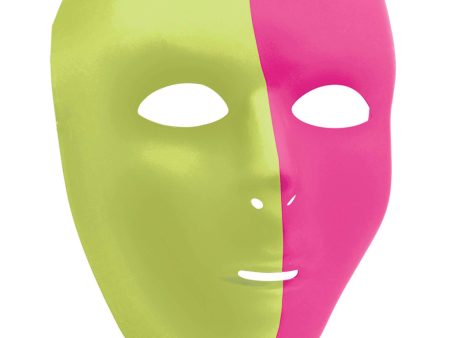 Adult Neon Full Face Mask Supply