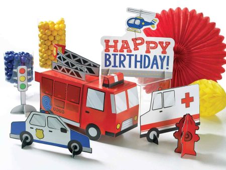 First Responders Table Centerpiece Decorating Kit 2pcs Online Hot Sale