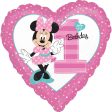 Miinnie 1st Birthday Foil Balloon 18in Sale