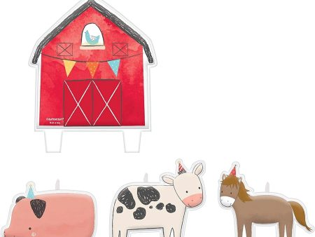 Barnyard Birthday Candle Set Supply