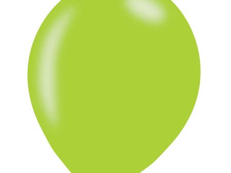 Metallic Lime Green Latex Balloons 50pcs Sale