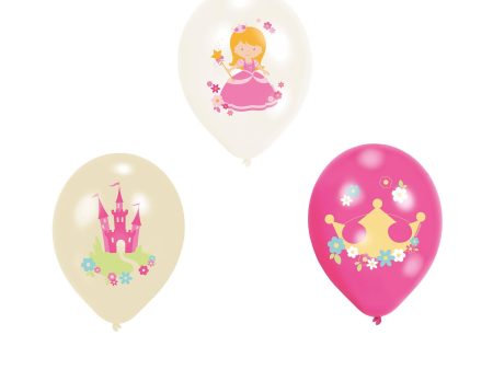 Princess Latex Balloons 6pcs For Cheap