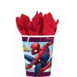 Spiderman Webbed Paper Cups 9oz, 8pcs Online now