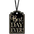 Black Best Day Ever Tags 25pcs For Discount